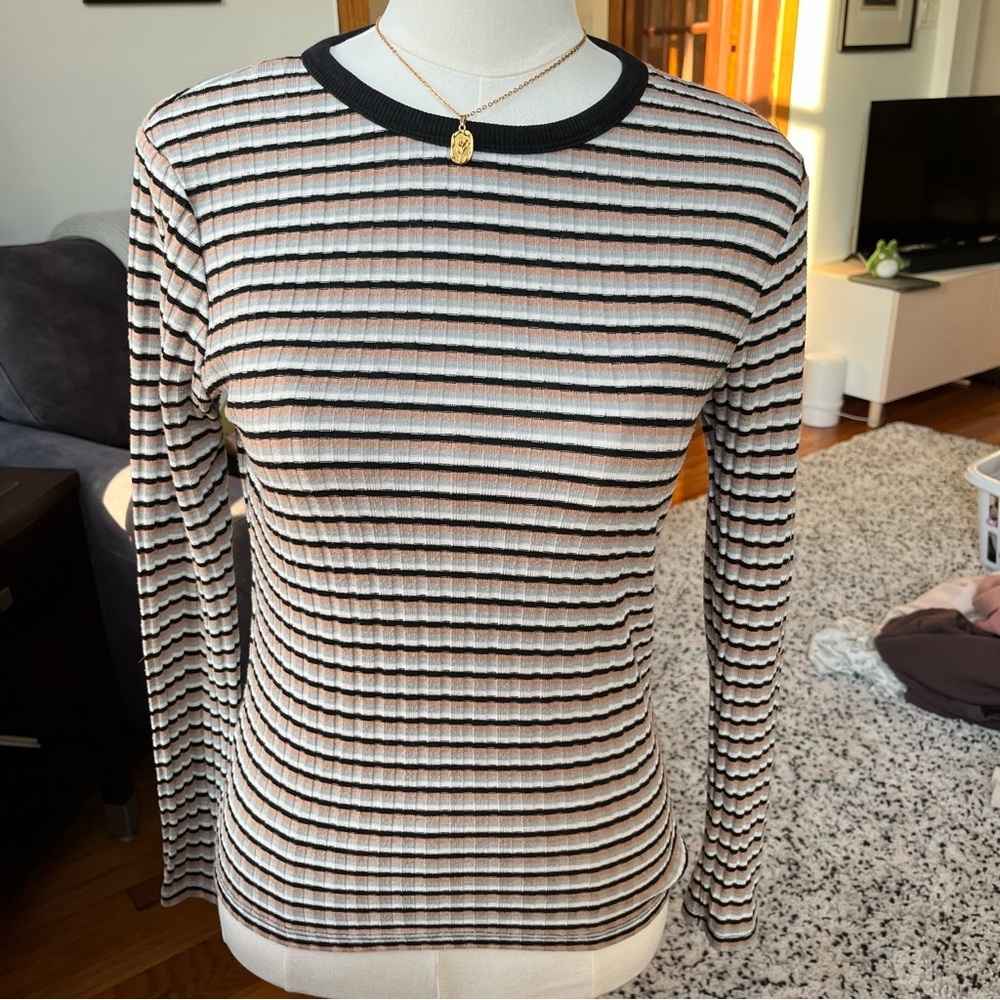 zara striped top